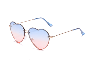 Metal Frame Beautifully Crafted Heart Shape Sunglasses 1570