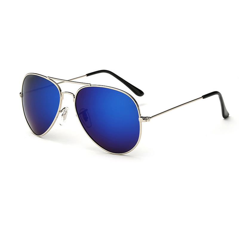 Double bride with copper frame mens sunglasses