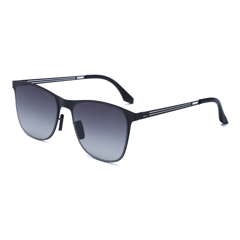 Men's sunglasses with metal temple