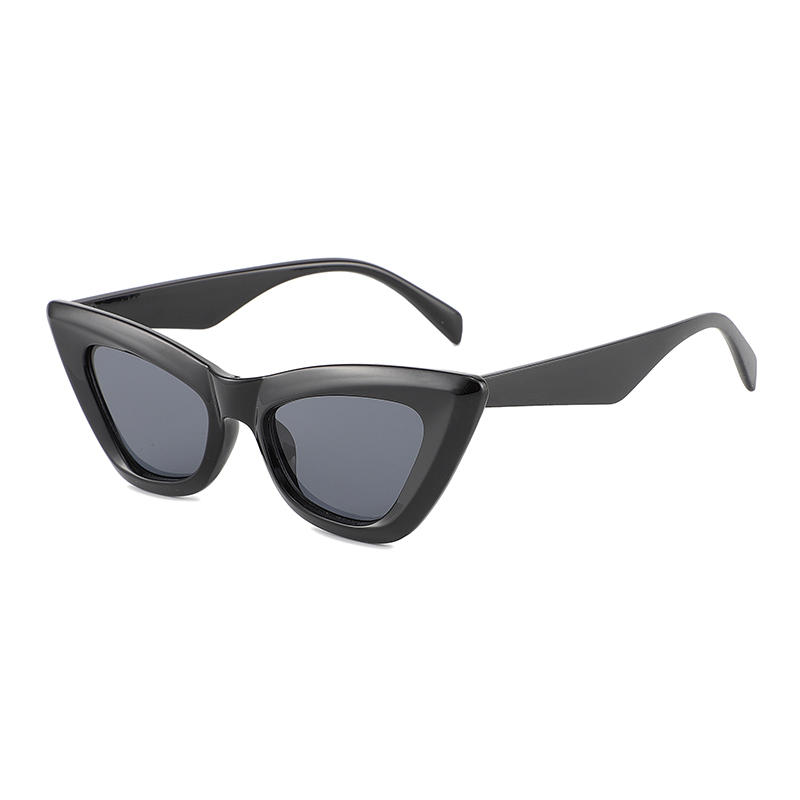 Fashion Plastic Wholesale black Sunglasses cat eye