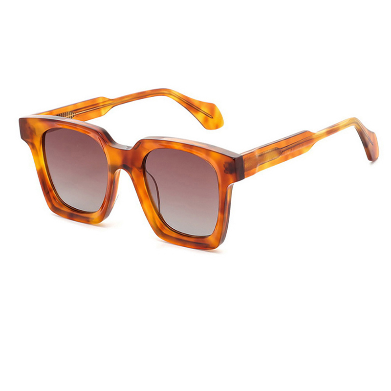 Orange tortoise Cat eye Sunglasses Redundant effect acetate