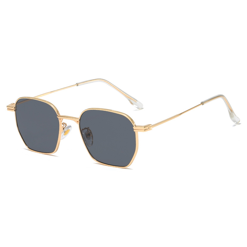 small frame retro square sunglasses metal