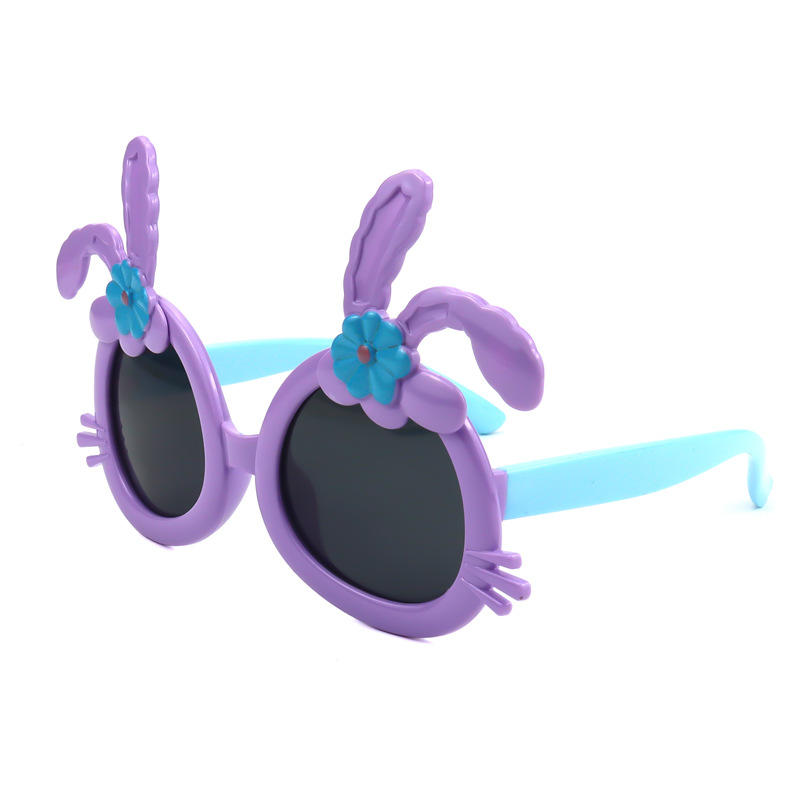 Purple color Unisex Vintage Child sunglasses