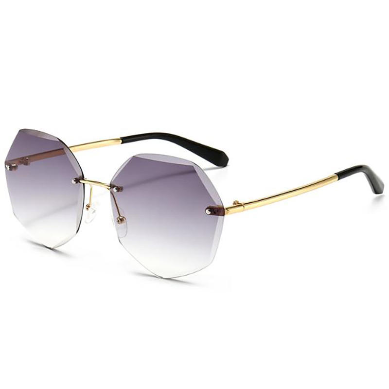 Polarized ladies Vintage Square acetate Sunglasses with Dark Lenses