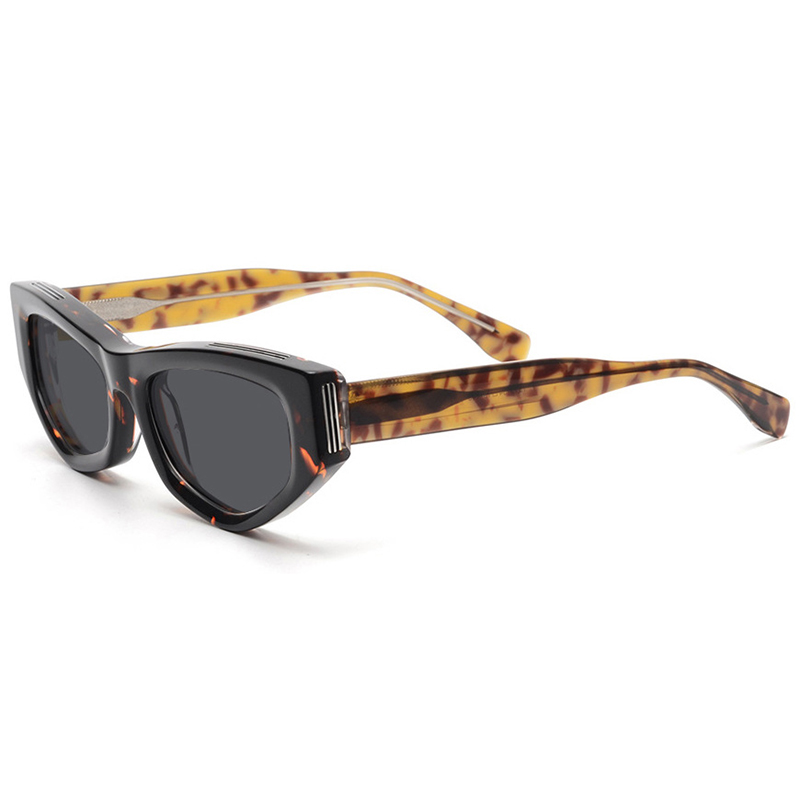 Orange tortoise Cat eye Sunglasses Redundant effect acetate