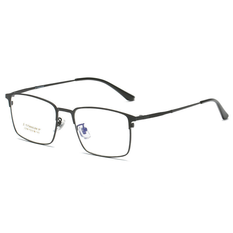 Black frames titanium optic glasses