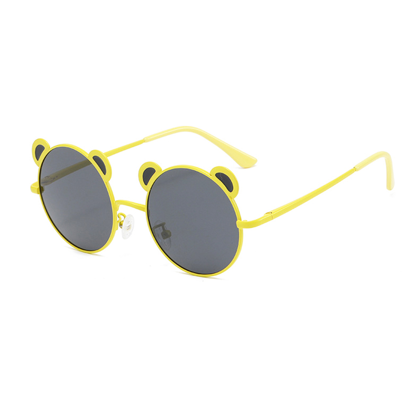 Bear shape kids metal sunglasses