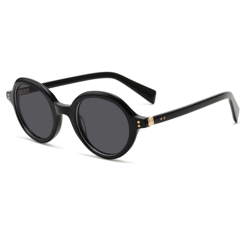 Round shape ladies acetate sun glasses