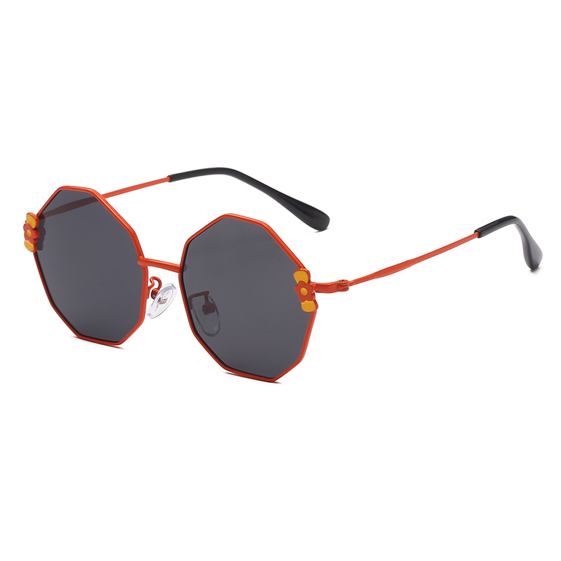 Round shape kids metal sun glasses