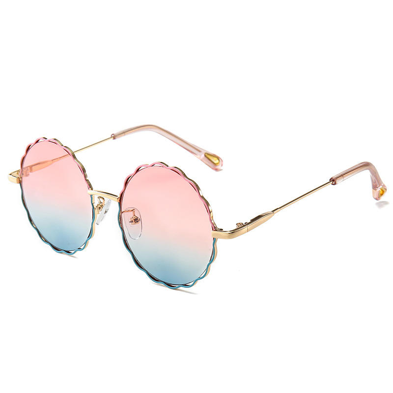 Selling kids sunglasses in round flower shape with colorful lens