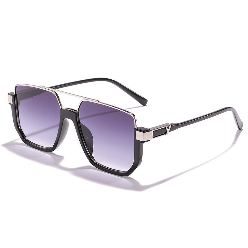 Women uv400 metal sun glasses