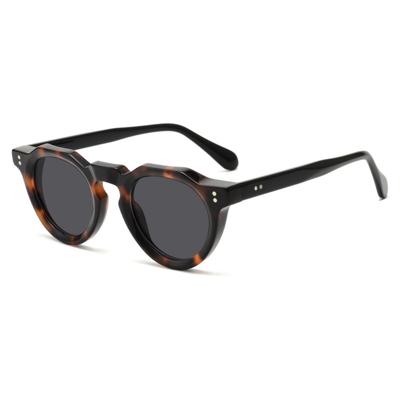 Tortoise Shell Havana Vintage Square Acetate Sunglasses