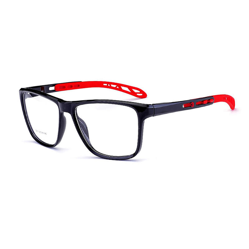 Sports style TR spectacles glasses with red tip