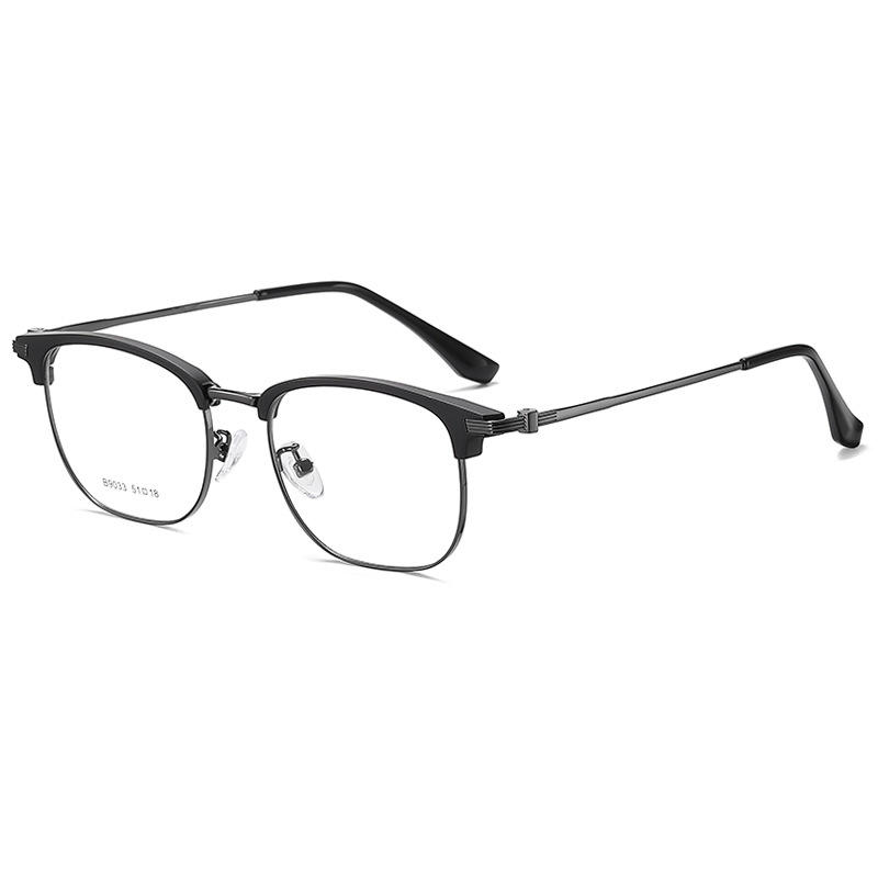 Small rectangle black frames optical glasses