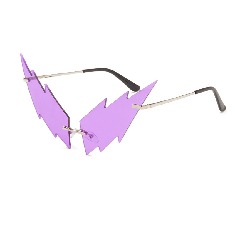 Heteromorphic purple lens for party lady