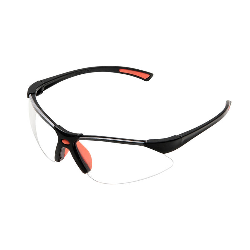 Plastic clear transparent safety eyeglasses