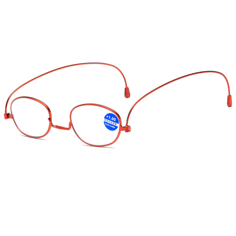 Long temple size Thin metal Frame Women Presbyopic reading glasses