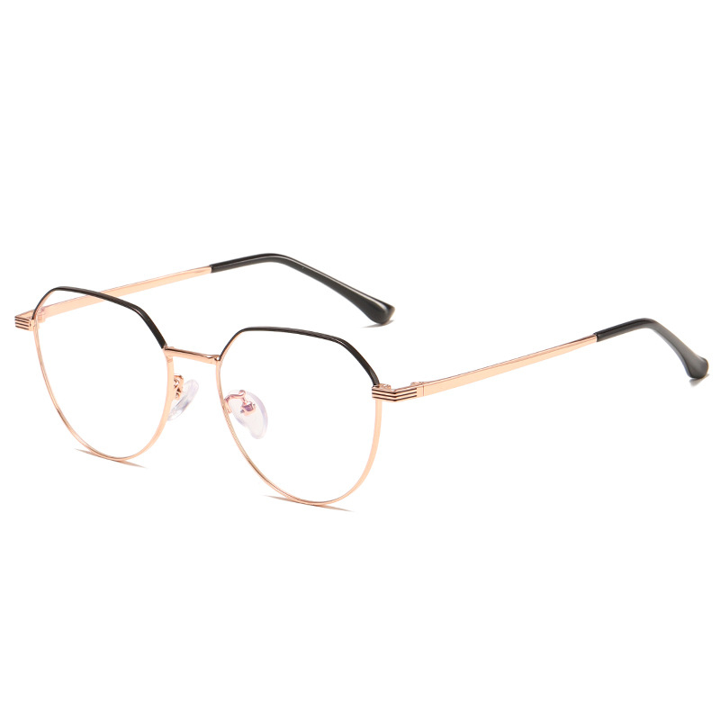 Fashion ladies glass frames optical eyewear metal