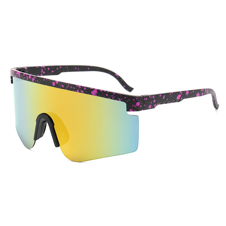 Unisex Oversized Sport Riding Sunglasses Large Frame