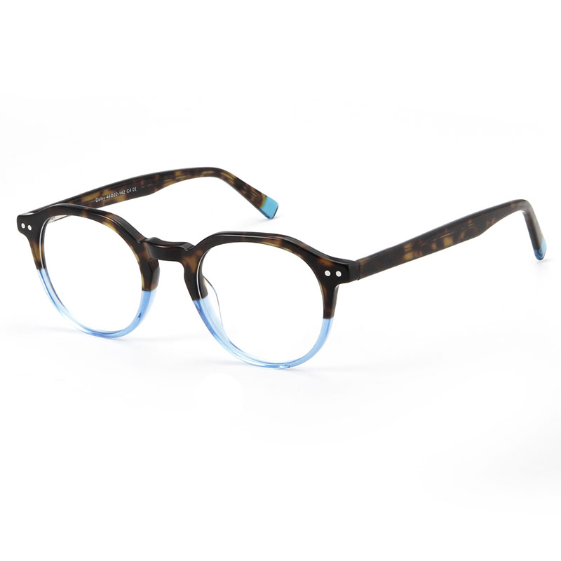 Wholesale Price Black Round women Eye Glasses acetate frame