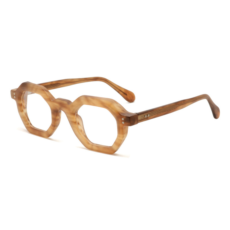 Hexagon shape colorful  acetate  eye frames optical