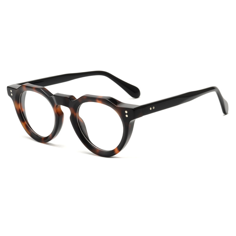 Pentagon shape optic glasses frame acetate