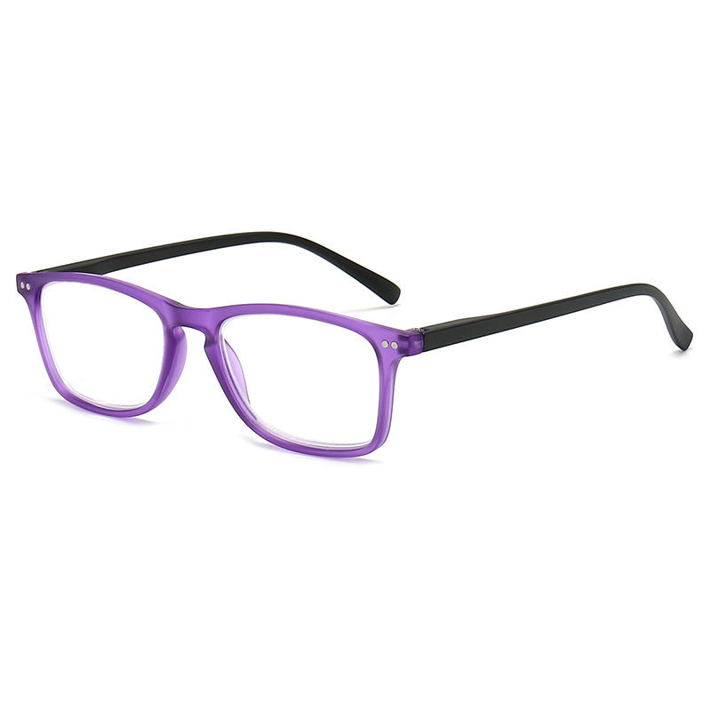 Purple frames women reader eyeglasses