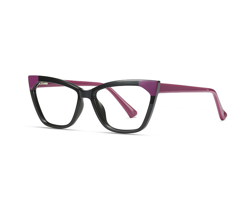 2022 Anti blue light computer fashion Glasses Frames women tr90 CP frame optical cat eyes Eyewear for women