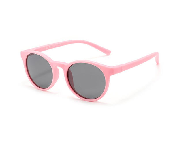 2022 new arrival custom logo round fashion flexible children trendy kids cat.3 UV400 polarized wholesale girls sunglasses