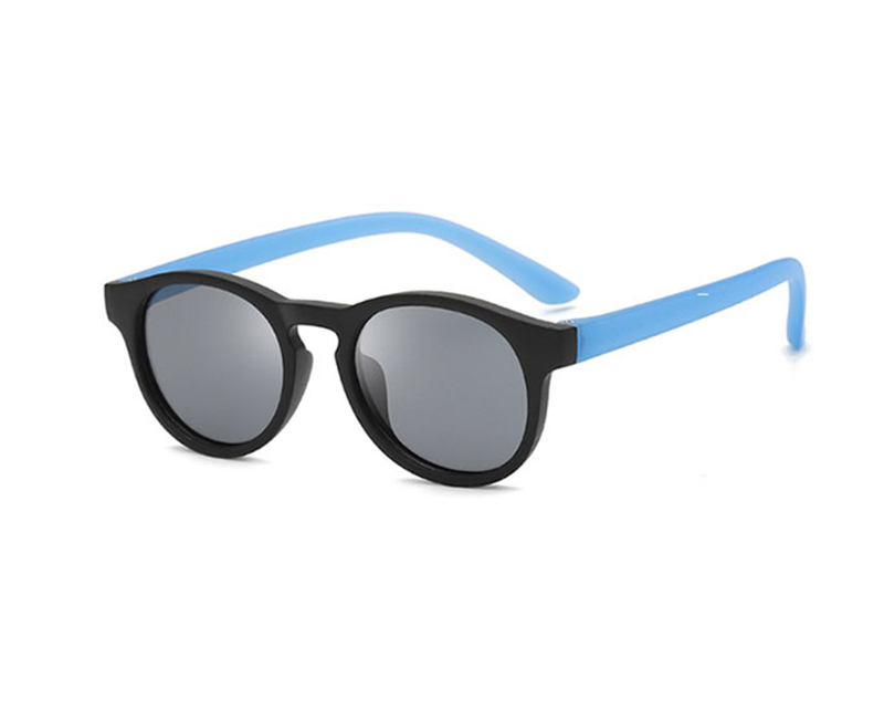 2022 wholesale fashion high quality flexible small uv400 oem custom unisex round frame polarized kids sunglasses sun glasses