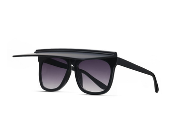 2022 new retro flat top sunglasses men and women rice nail sunglasses square concave shape sunglasses
