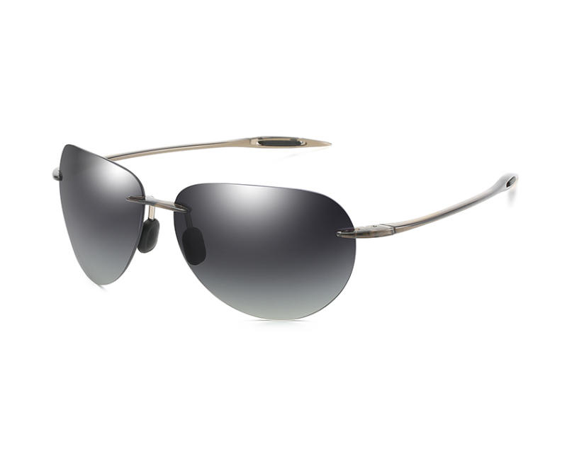 New sports rimless driving men pilot Amazon hot sell Sunglasses