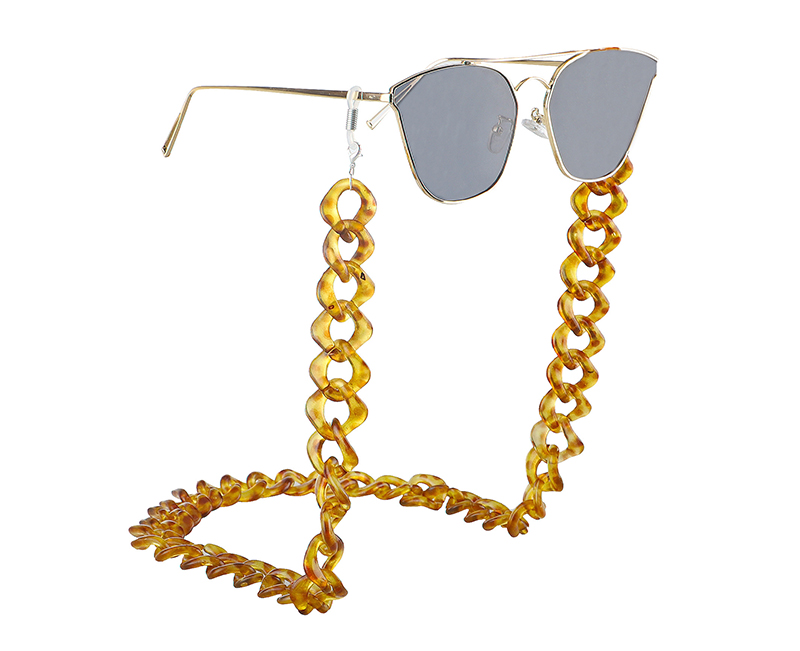 Summer New Colorful Pattern Acrylic Eyeglass Chain Holder Necklace Sunglasses Strap Cords