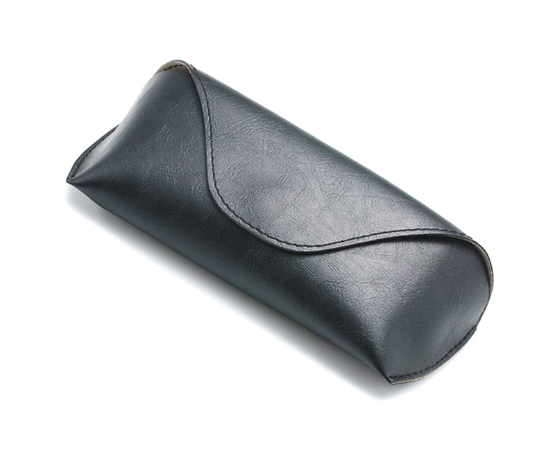 Personalized wholesale handmade PU durable black eco-friendly sunglasses case