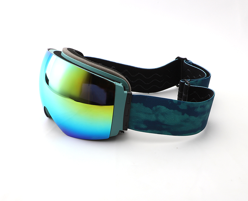 Custom badge custom logo frameless ski goggles high quality practical ski goggles TPU frame PC lens ski goggles