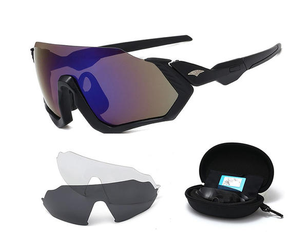 Polarized cycling glasses suit with interchangeable lenses sports sunglasses